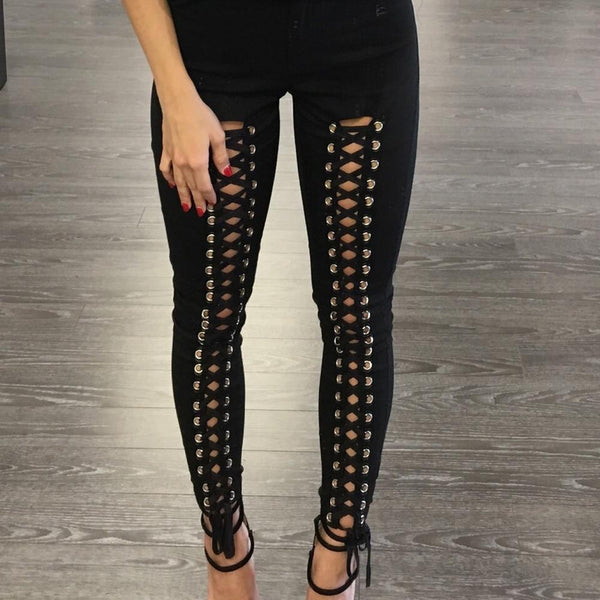 Leggins Deportivos con Encaje Calado Sexy