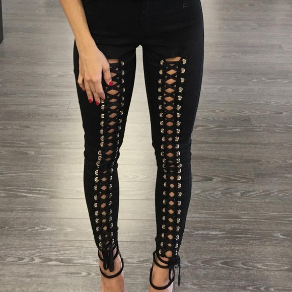 Leggins Deportivos con Encaje Calado Sexy