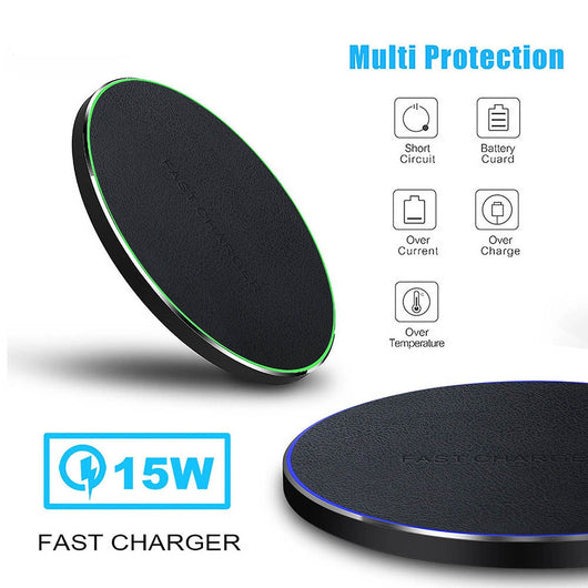 Cargador Inalámbrico Ultradelgado de Cuero para iPhone y AirPods - Image 9