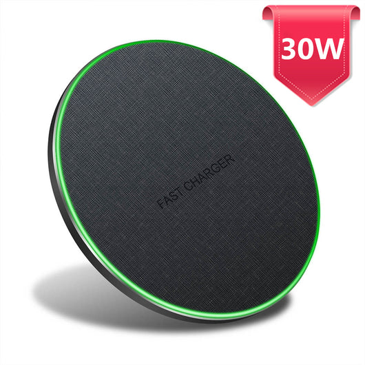 Cargador Inalámbrico Ultradelgado de Cuero para iPhone y AirPods - Image 11
