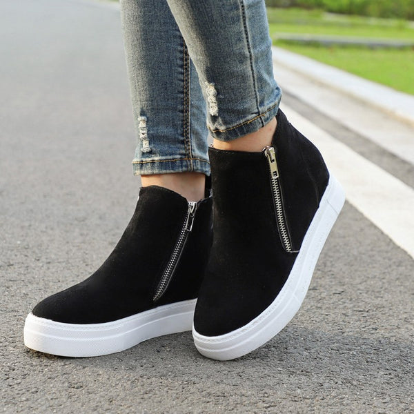 Zapatos de Cuña con Cierre Lateral - Estilo Estacional para Mujer - Image 3