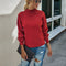 Suéter Tejido de Cuello Alto para Mujer - Colores Lisos