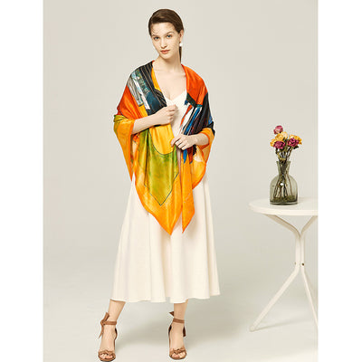 Pañuelo de Seda Mulberry Tamaño Mediano para Mujer - Image 11