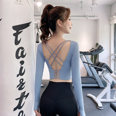 Playera Deportiva de Manga Larga para Yoga y Entrenamiento - Image 10