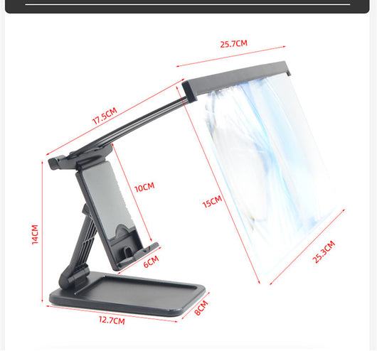 Amplificador de Pantalla 12" Anti Luz Azul - Soporte Plegable Portátil para Móvil - Image 10