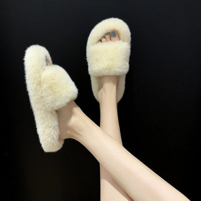 Pantuflas de Piel para Mujer con Suela Antideslizante - Zapatos Cómodos para Casa - Image 8