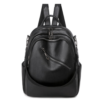Mochila Escolar de Cuero PU Suave - Capacidad Grande Multiusos - Image 14