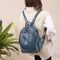 Mochila Escolar de Cuero PU Suave - Capacidad Grande Multiusos