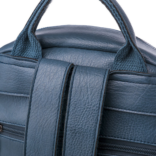 Mochila Escolar de Cuero PU Suave - Capacidad Grande Multiusos - Image 3