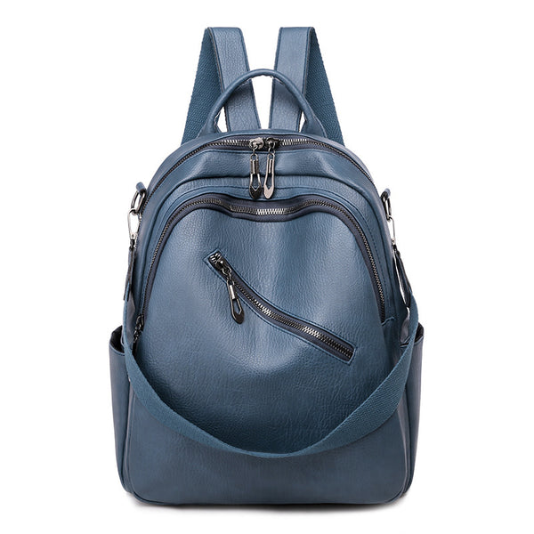 Mochila Escolar de Cuero PU Suave - Capacidad Grande Multiusos - Image 7