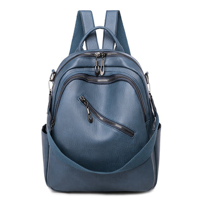 Mochila Escolar de Cuero PU Suave - Capacidad Grande Multiusos - Image 7