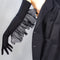 Guantes de Cachemira Extra Largos con Detalle Organza Onda