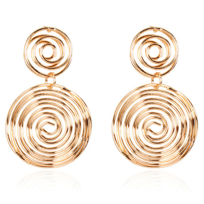 Aretes Dorados y Plateados de Tendencia Urbana - Estilo Europeo y Americano - Image 9