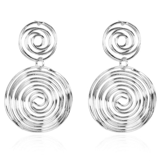 Aretes Dorados y Plateados de Tendencia Urbana - Estilo Europeo y Americano - Image 8