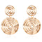 Aretes Dorados y Plateados de Tendencia Urbana - Estilo Europeo y Americano