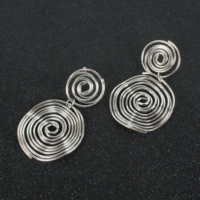Aretes Dorados y Plateados de Tendencia Urbana - Estilo Europeo y Americano - Image 5
