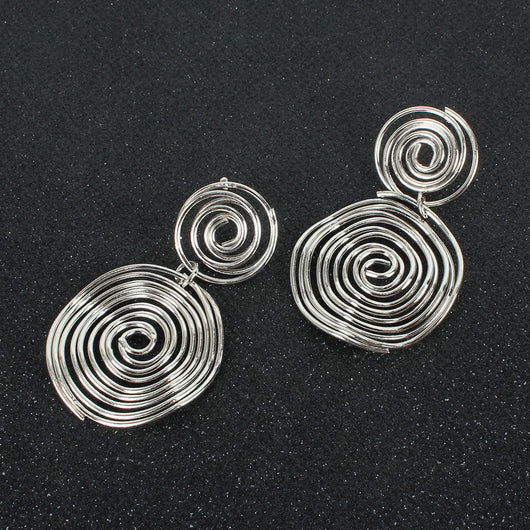 Aretes Dorados y Plateados de Tendencia Urbana - Estilo Europeo y Americano - Image 5