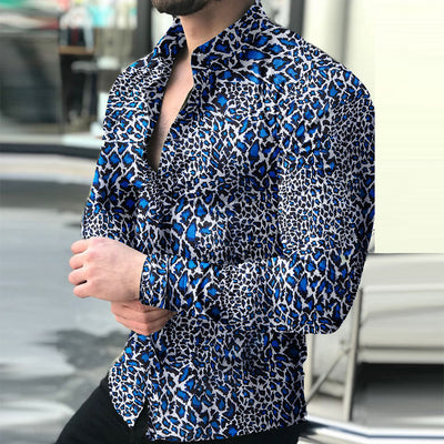 Camisa Casual Estampada de Manga Larga para Hombre - Image 6