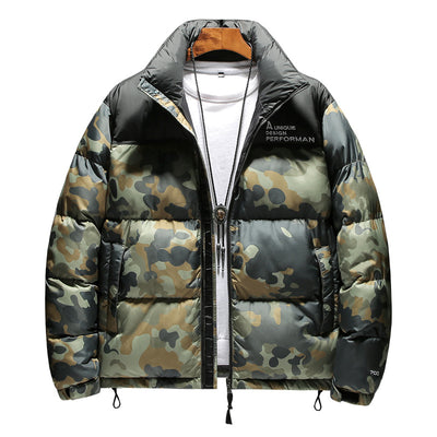 Abrigo Coreano con Cuello Alzado Acolchado Térmico - Image 4