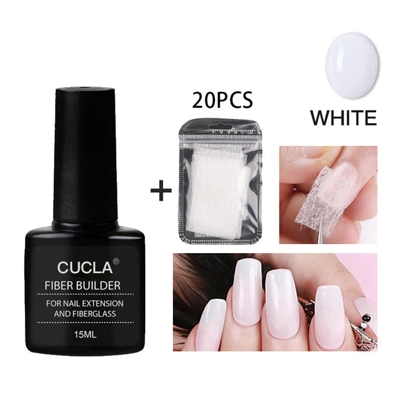 Kit Completo de Adhesivo y Fibras para Extensiones de Uñas