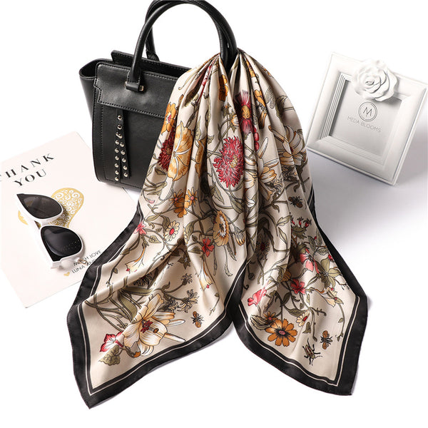 Pañuelo de Seda Estampado para Mujer Profesional