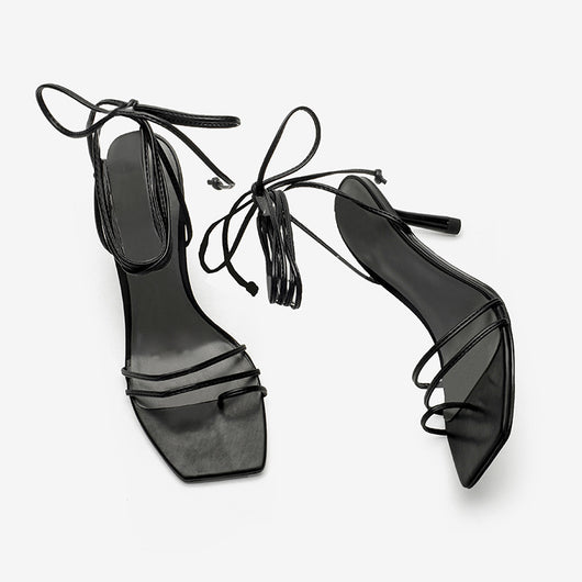 Sandalias Stiletto Retro con Tiras Ajustables - Estilo Europeo Versátil - Image 7