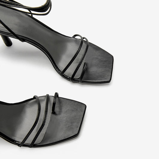 Sandalias Stiletto Retro con Tiras Ajustables - Estilo Europeo Versátil - Image 8