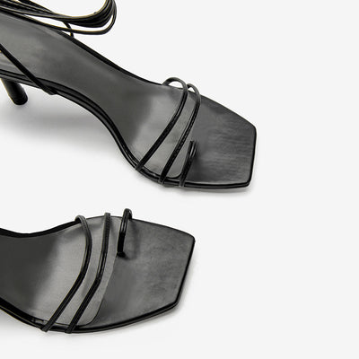 Sandalias Stiletto Retro con Tiras Ajustables - Estilo Europeo Versátil - Image 5
