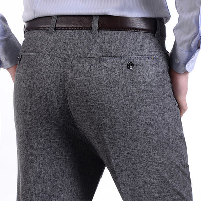 Pantalones Casuales de Cintura Alta para Hombre Maduro - Image 13