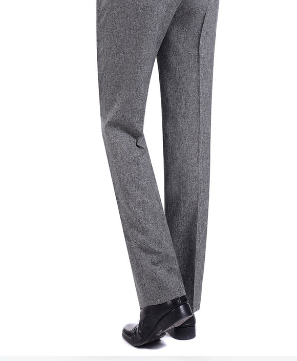 Pantalones Casuales de Cintura Alta para Hombre Maduro