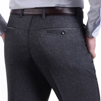 Pantalones Casuales de Cintura Alta para Hombre Maduro - Image 8