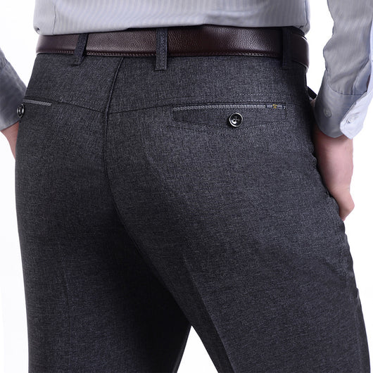 Pantalones Casuales de Cintura Alta para Hombre Maduro - Image 8