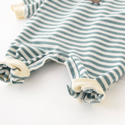 Pijama Enterizo de Dinosaurio a Rayas para Bebé Niño y Niña - Image 8