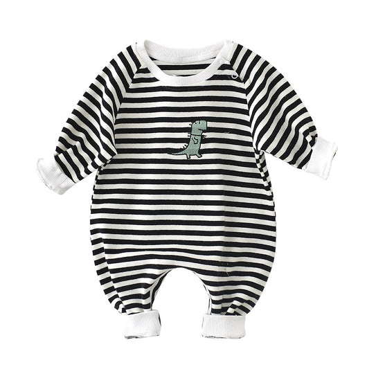 Pijama Enterizo de Dinosaurio a Rayas para Bebé Niño y Niña - Image 10