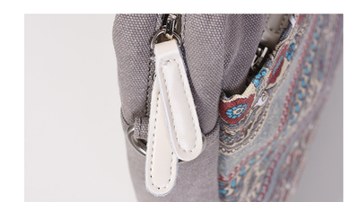 Mochila Portátil Estilo Étnico Canvas Resistente a Caídas - Image 16