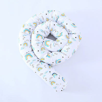 Almohada Larga Estampado Arcoíris de Algodón Premium - Image 8