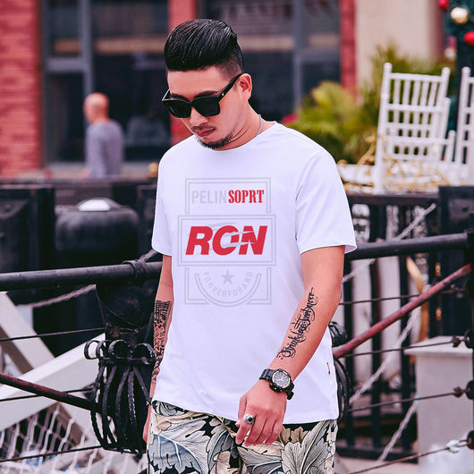 Playera Oversize con Estampado de Letras para Hombre - Image 18