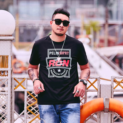 Playera Oversize con Estampado de Letras para Hombre - Image 14
