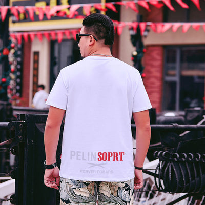 Playera Oversize con Estampado de Letras para Hombre