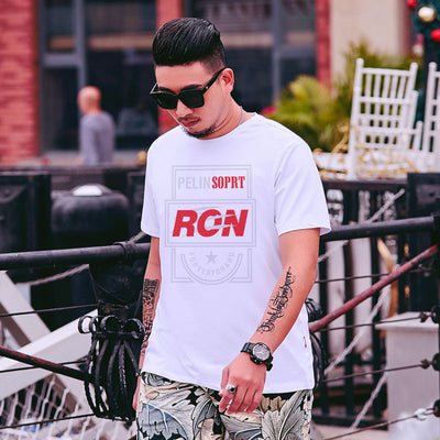 Playera Oversize con Estampado de Letras para Hombre - Image 3