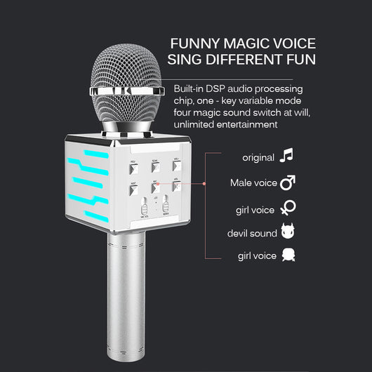 Micrófono Condensador Bluetooth Inalámbrico con Audio Integrado - Image 4