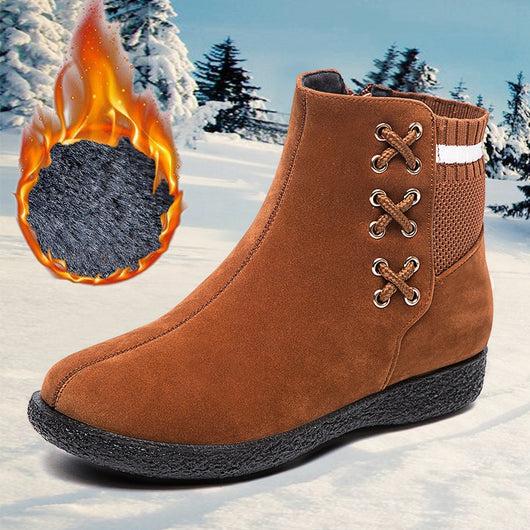 Botas de Invierno para Mujer Talla Grande con Forro de Algodón y Felpa - Image 13