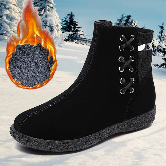 Botas de Invierno para Mujer Talla Grande con Forro de Algodón y Felpa