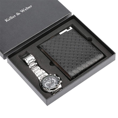 Reloj y Cartera para Hombre - Set de Regalo Elegante con Movimiento Cuarzo - Image 4