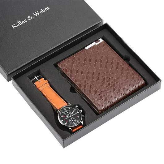 Reloj y Cartera para Hombre - Set de Regalo Elegante con Movimiento Cuarzo - Image 3