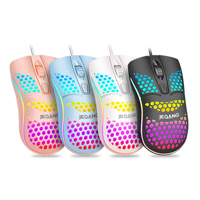 Ratón USB con Diseño Perforado e Iluminación LED