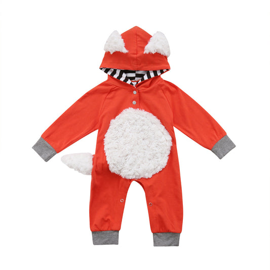 Mameluco Infantil con Capucha Diseño Zorro - Image 2
