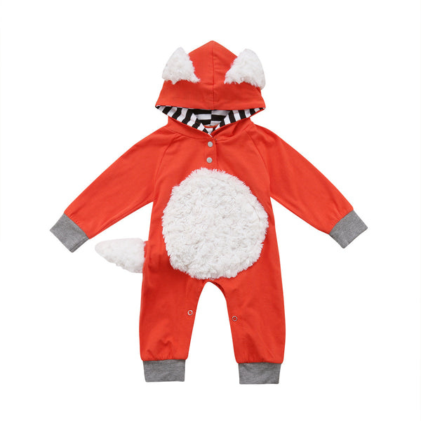 Mameluco Infantil con Capucha Diseño Zorro