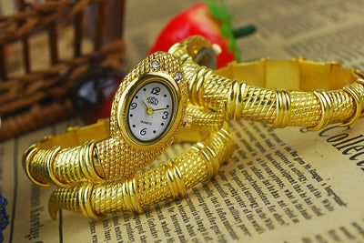 Reloj Pulsera Lujo Serpiente con Diamantes Personalizados - Image 7