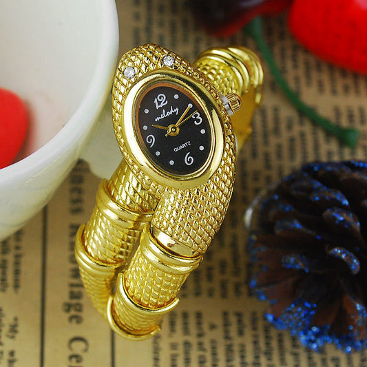 Reloj Pulsera Lujo Serpiente con Diamantes Personalizados